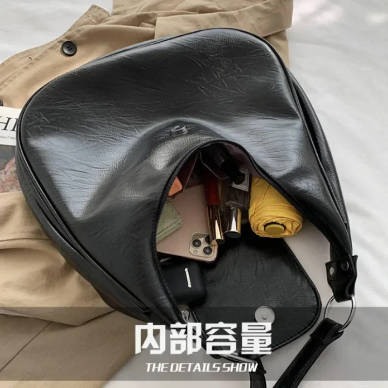 sacs à bandoulière en cuir souple pour femmes, sacs hobo de grande capacité, design de marque de luxe, sacs à main et sacs à main tendance pour dames