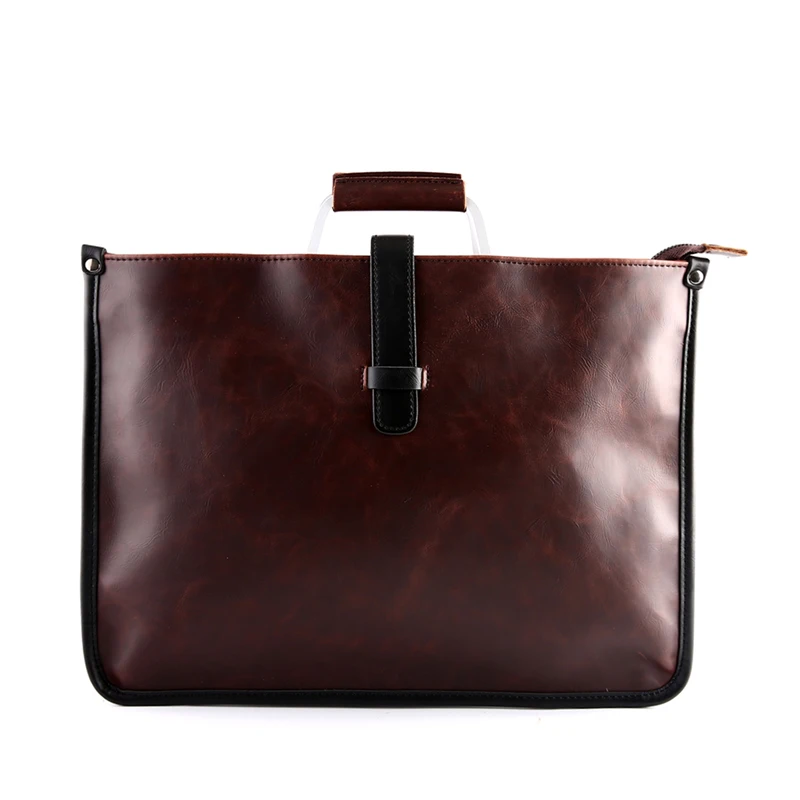 nouveau sac pour hommes rétro sacs à main en cuir grande mallette d'affaires célèbre sac à bandoulière de créateur marque de luxe sac de fichier pour les garçons cool