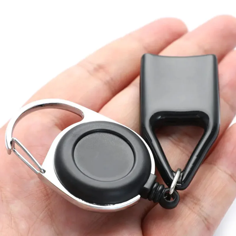 Étui pour briquet créatif, housse de support de sac, sac de ceinture avec porte clés, clip de corde rétractable, étui pour briquet