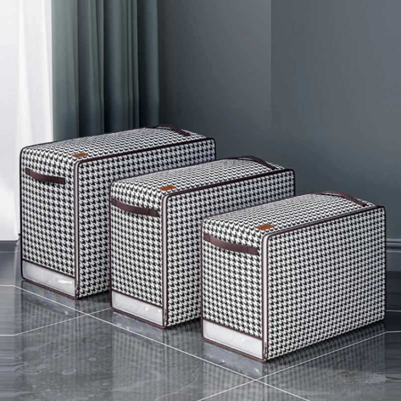 sac de rangement de couette non tissé épais, pour la maison, sac d'emballage de vêtements de grande capacité, sac de bagages d'organisation