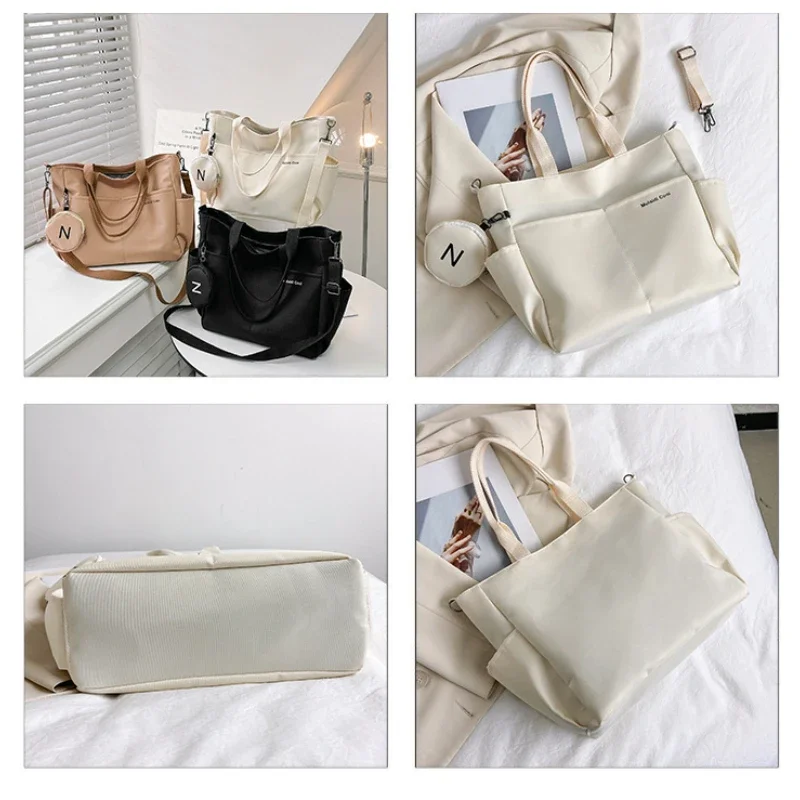 sac à bandoulière en toile japonaise pour femmes, fourre tout, sacoche pour étudiantes, sacs à main pour dames, 2024