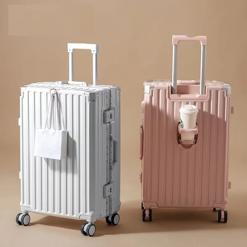 valise multifonctionnelle à roulettes universelles pour hommes et femmes, 1 pièce, boîtier de chariot pour étudiants, durable, grande capacité, crochet de boîte de mot de passe