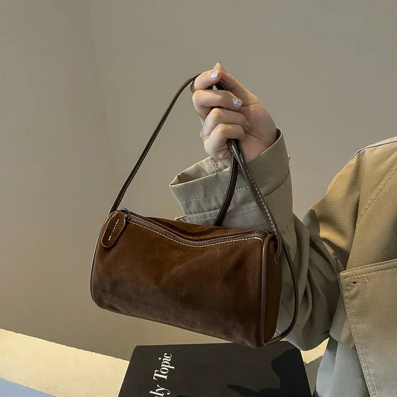 mode boston solide décontracté polyvalent sacs à bandoulière en vente 2025 haute qualité faux daim simple compact sacs à bandoulière pour les femmes