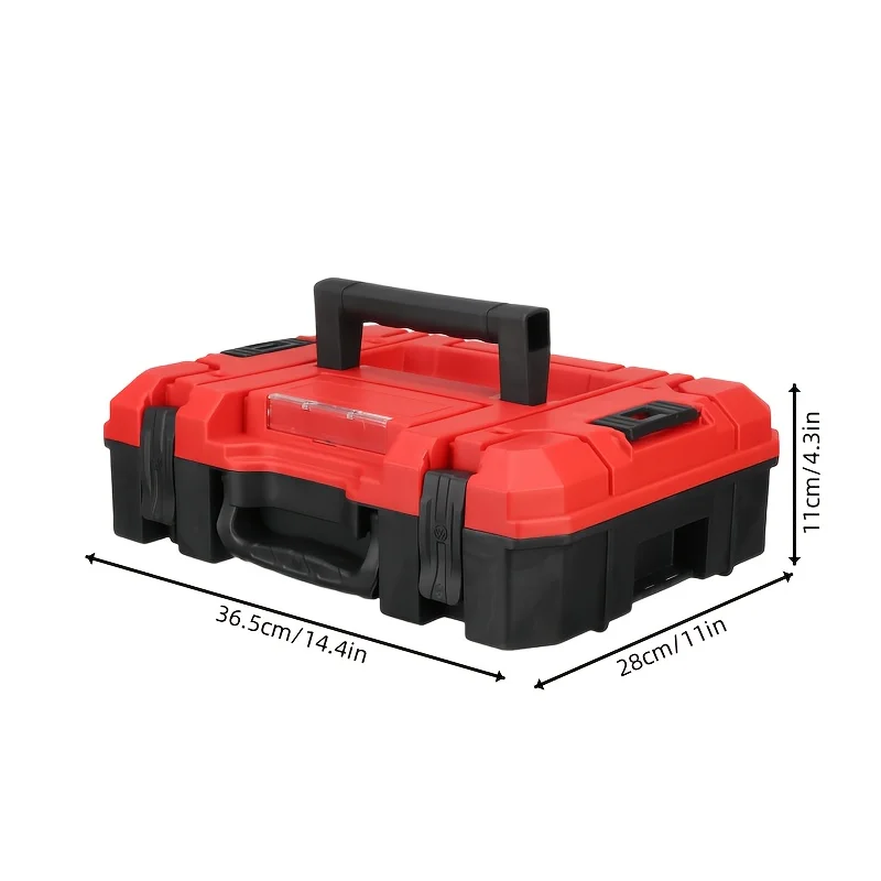 boîte à outils empilée en plastique, valise multifonctionnelle, boîte à outils de rangement de matériel, organisateur d'outils portables pour électricien charpentier