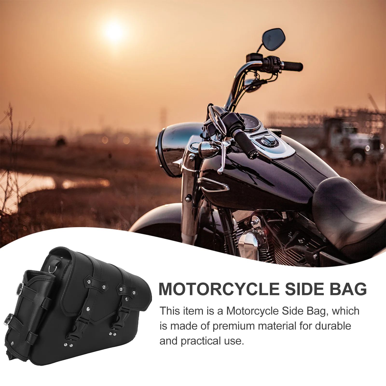 sacoches latérales de selle de moto, sac à outils Étanche, boîte de vélo, pu, bras osccorporelle, sac à dos de voyage