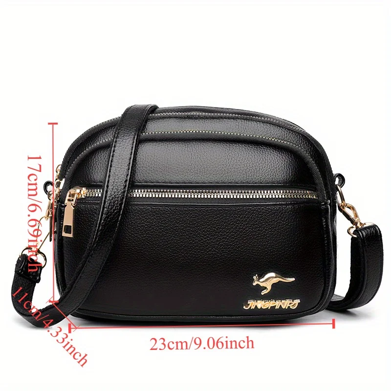sac à la mode multicouche pour femmes, sac à bandoulière polyvalent, grande capacité pour les déplacements quotidiens du travail.