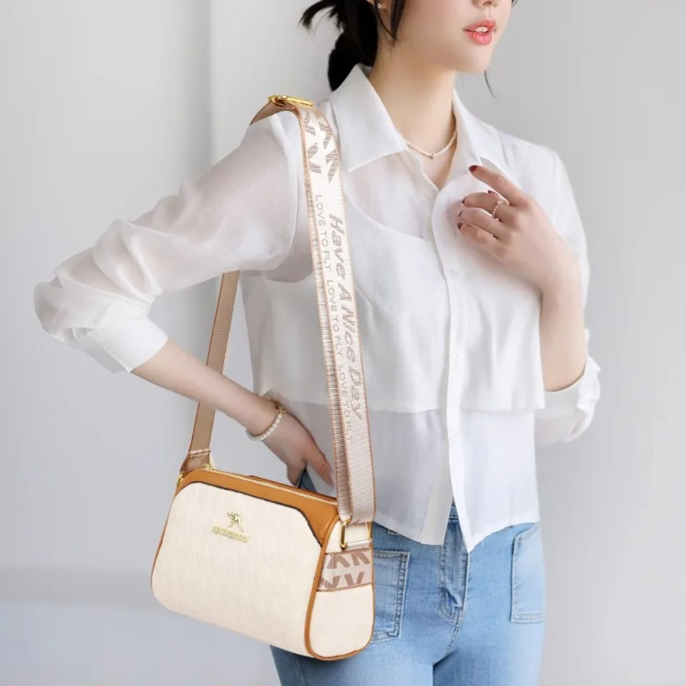 sacs à main de luxe femmes sacs sacs à bandoulière design pour femmes mère doux en cuir pu sacs à bandoulière sac à main pochette 3 couches sac
