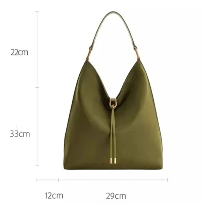 nouveau sac seau à main pour femmes d'automne et d'hiver, sac sous les bras à une épaule à dos délavé de grande capacité