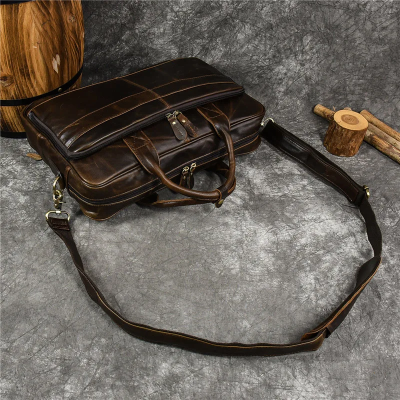 sac à main de luxe en cuir group pour homme, Étui à bombes de voyage, pour ordinateur portable d'affaires, grands sacs de messager