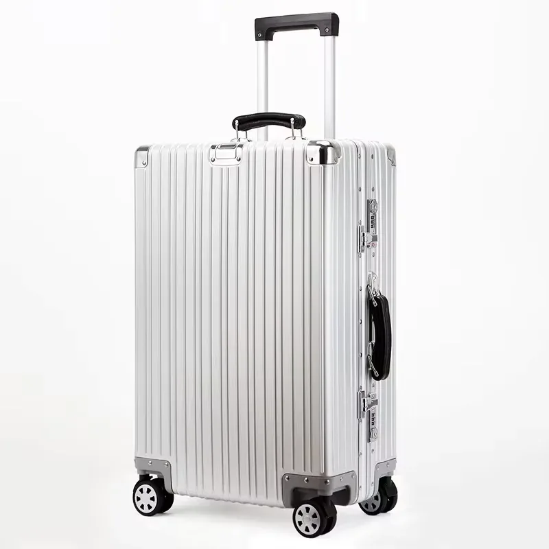 valise de voyage rétro en alliage d'aluminium bunnyfly, bagage à roulettes de haute qualité, valise trolley rétro, bagage à main 20/24/26/29'