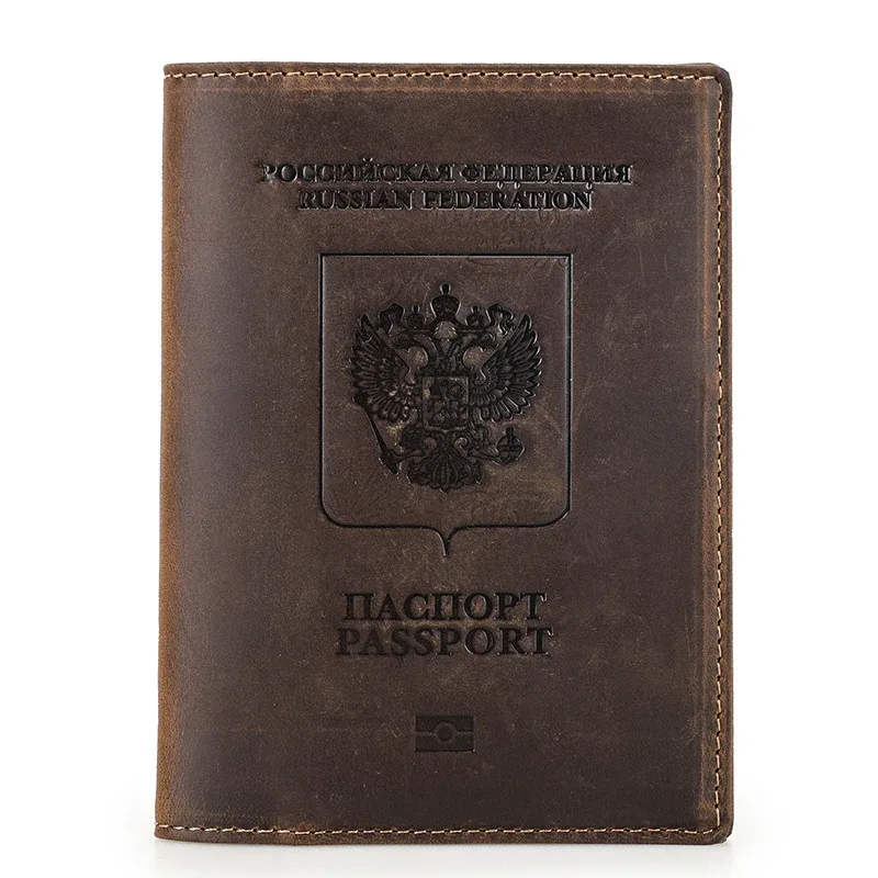 porte-passeport en cuir de vache véritable avec étui airtag-portefeuille de voyage bloquant rfid, poche anti-perte et porte-carte pour hommes et femmes