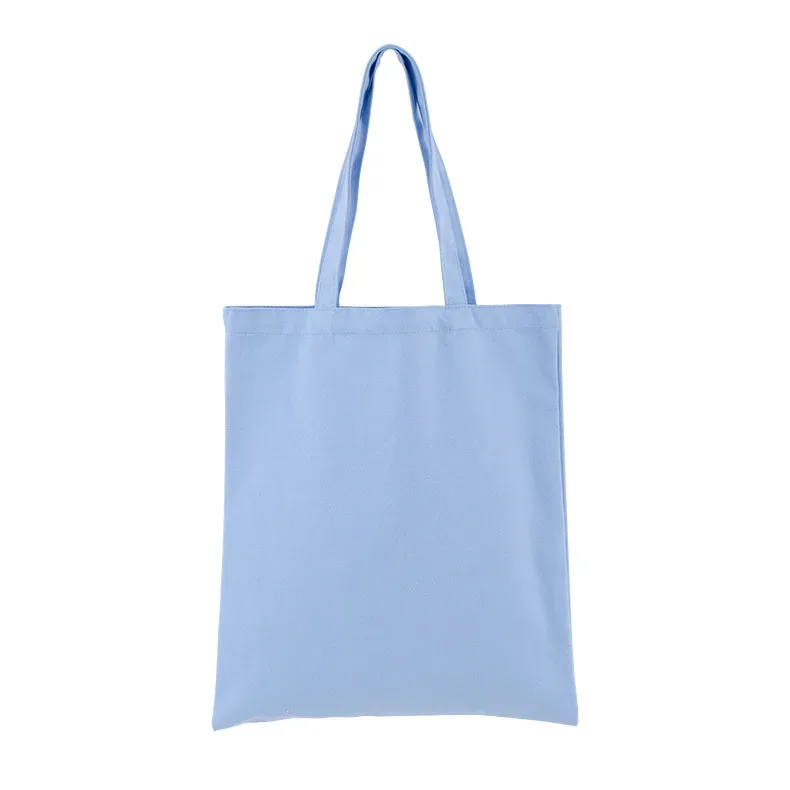 sac fourre-tout de shopping écologique en coton personnalisé, couleur bonbon, pliable et réutilisable, sac de supermarché en toile pour femmes