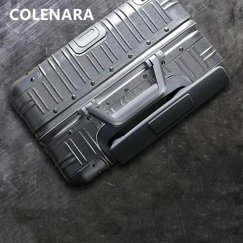 valise colenara 20"24"26"29 pouces, valise à roulettes en alliage d'aluminium et de magnésium, bagage de cabine, sac de voyage, valise à roulettes pour homme, valise de voyage d'affaires