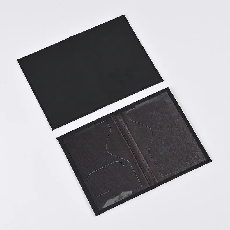 porte-passeport de voyage housse pour femmes hommes en cuir pu carte billet passeport couvre support accessoires de protection