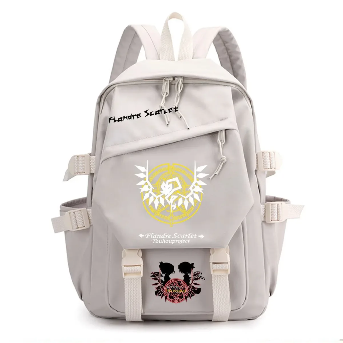 sac à dos touhou project ‌ sac à dos de voyage de grande capacité pour étudiants, imprimé dessin animé hakurei reimu kirisame marisa