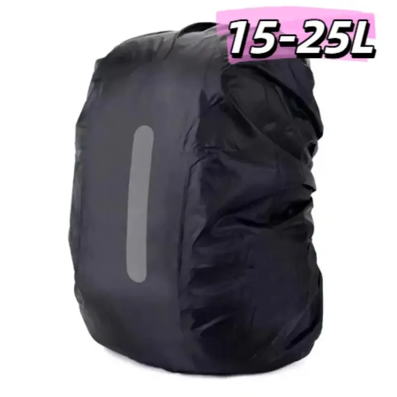 sac à dos imperméable réfléchissant de 15-65l, housse de protection contre la pluie pour sports de plein air, cyclisme, randonnée, escalade.