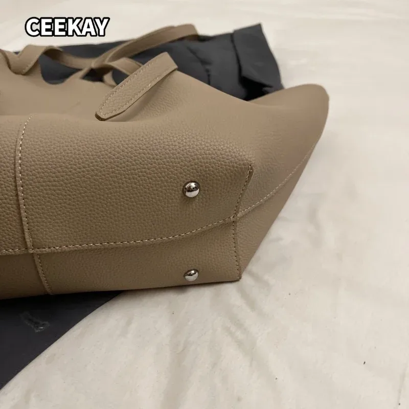 sacs fourre-tout de luxe de marque pour femmes en cuir pu souple, ensemble 2-en-1 grande capacité, sacs à main de créateur 2026