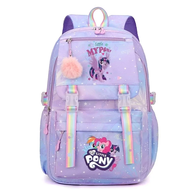 sac à dos my little pony pour femmes, garçons et filles, sac à livres, sac à dos de dessin animé kawaii pour étudiants et adolescents, mochila, cadeau d'anniversaire