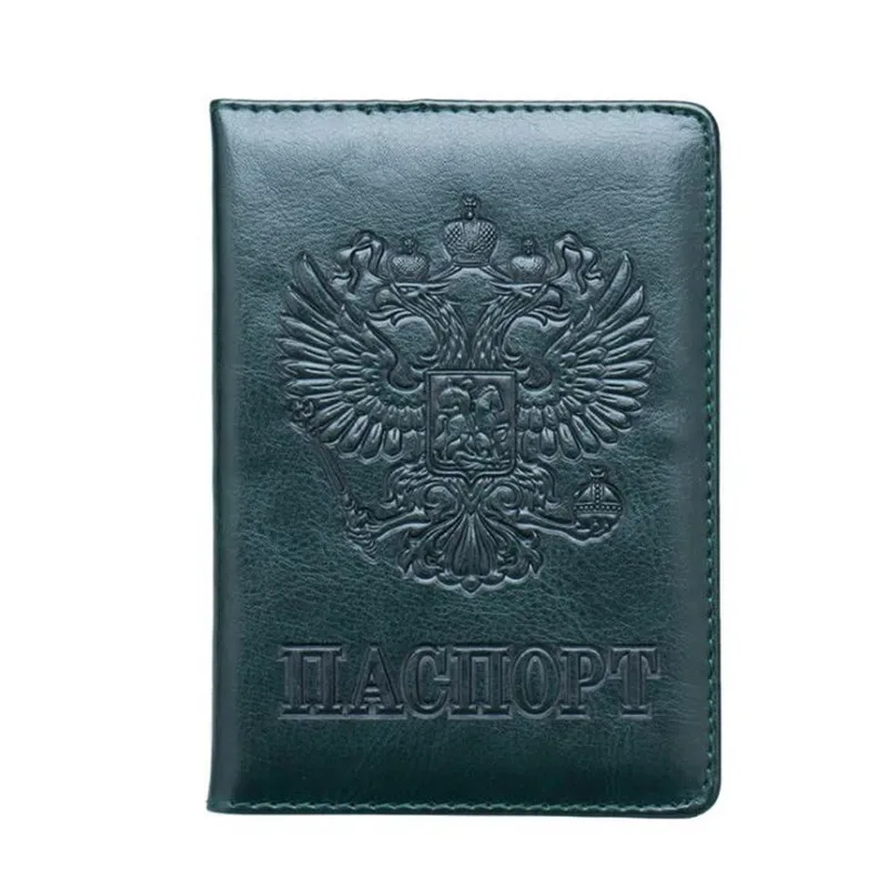 nouvelle couverture de passeport de haute qualité pour hommes et femmes, étui de passeport de voyage, couverture de documents de voyage russe, porte-passeport sim protecteur