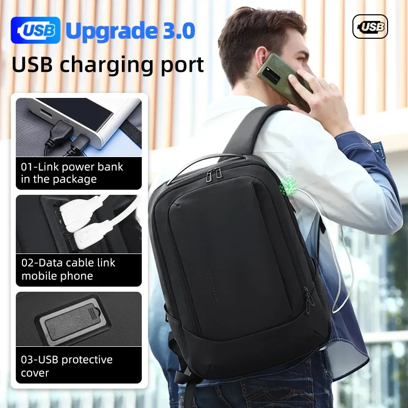 fenruien 2025 été nouveau sac de voyage extérieur léger multi-compartiments grande capacité de charge étanche 15.6 pouces pochette d'ordinateur