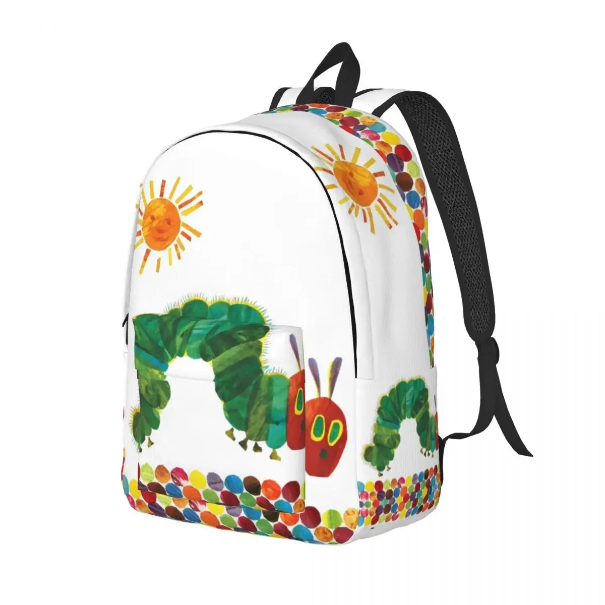 les chenilles très frappées soleil mode sac à dos en plein air étudiant travail dessin animé livre sac à dos pour hommes femmes collège sac à bandoulière