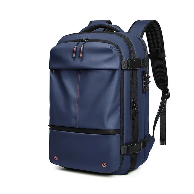 sac à dos de voyage pour hommes, sac à dos pour ordinateur portable avec compression sous vide, 17 pouces, grande capacité, sac à dos scolaire, sac à dos de randonnée, sac à dos d'affaires