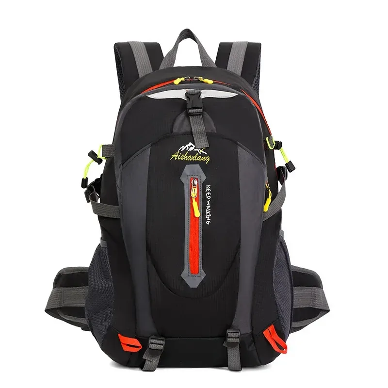sac à dos à double épaule pour hommes, grande capacité, sac d'alpinisme en plein air, sac à bagages de loisirs, cartable de sport tendance