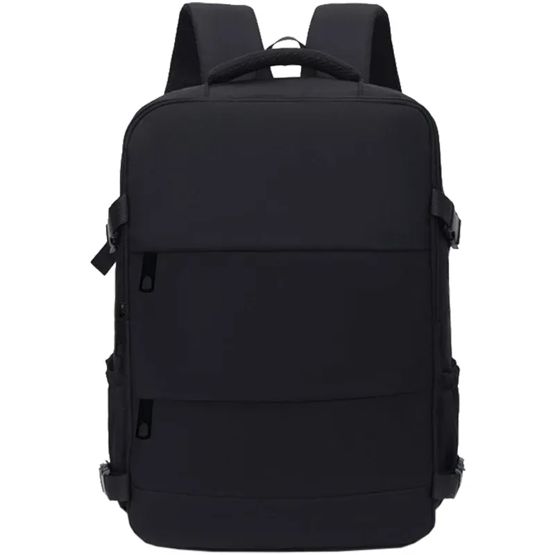 sac à dos pour ordinateur portable résistant à l'eau, polyvalent au quotidien, design unisexe tendance, poches latérales pour bouteille d'eau et petits accessoires