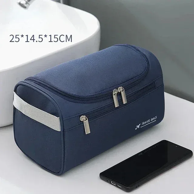 mochatree – sac vintage pour hommes, trousse de toilette nécessaire pour voyage d'affaires, étuis de maquillage cosmétiques, organisateur de rangement suspendu pour hommes, sacs de lavage
