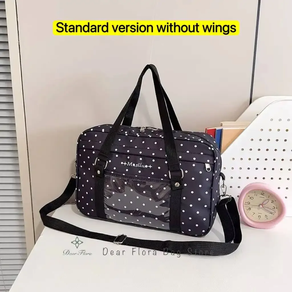 sac à bandoulière y2k anime convention à pois, sac bandoulière 2d, sac transparent mignon pour fille, sac messager otaku diy pour exposition de bandes dessinées