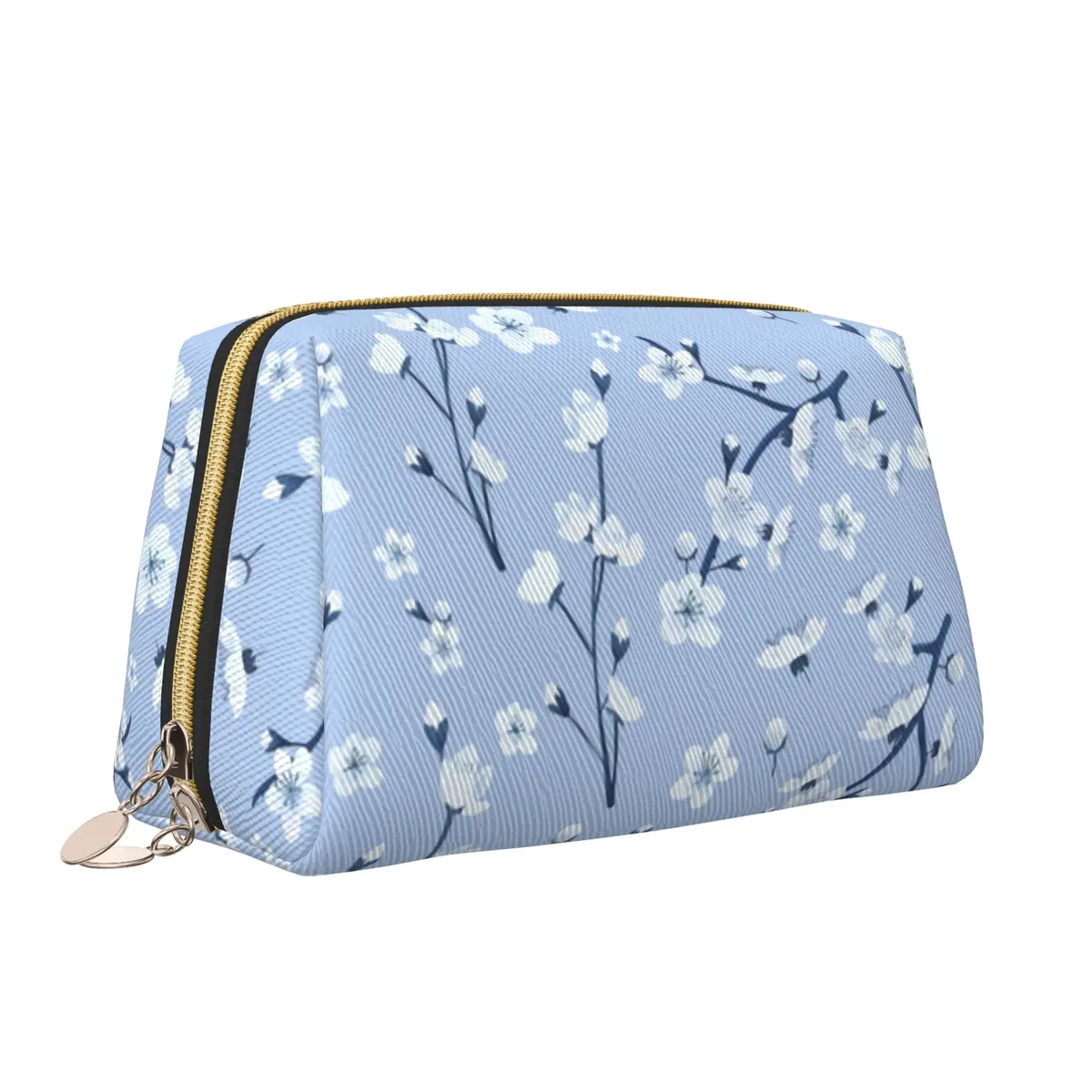 trousse de toilette en cuir sans fleurs pour femme, sacs cosmétiques de voyage, stockage de maquillage en poudre, étanche avec fermeture éclair, cadeau japonais sakura