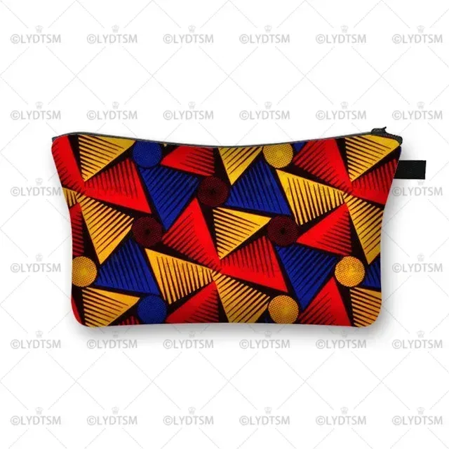 trousse à cosmétiques imprimée pour femmes africaines, sacs de maquillage pour dames afro, étui à cosmétiques pour filles, rangement portable pour rouge à lèvres, sacs de voyage, mode