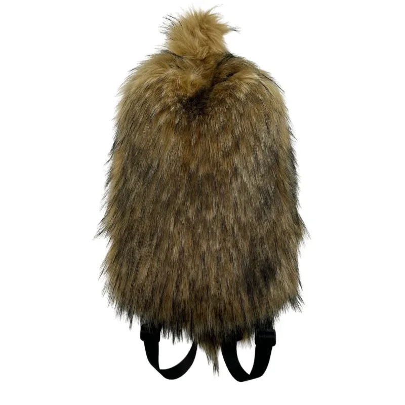 nouveau sac à dos femme y2k en fausse fourrure 2026 – style harajuku, doux et chaud, pour l'hiver