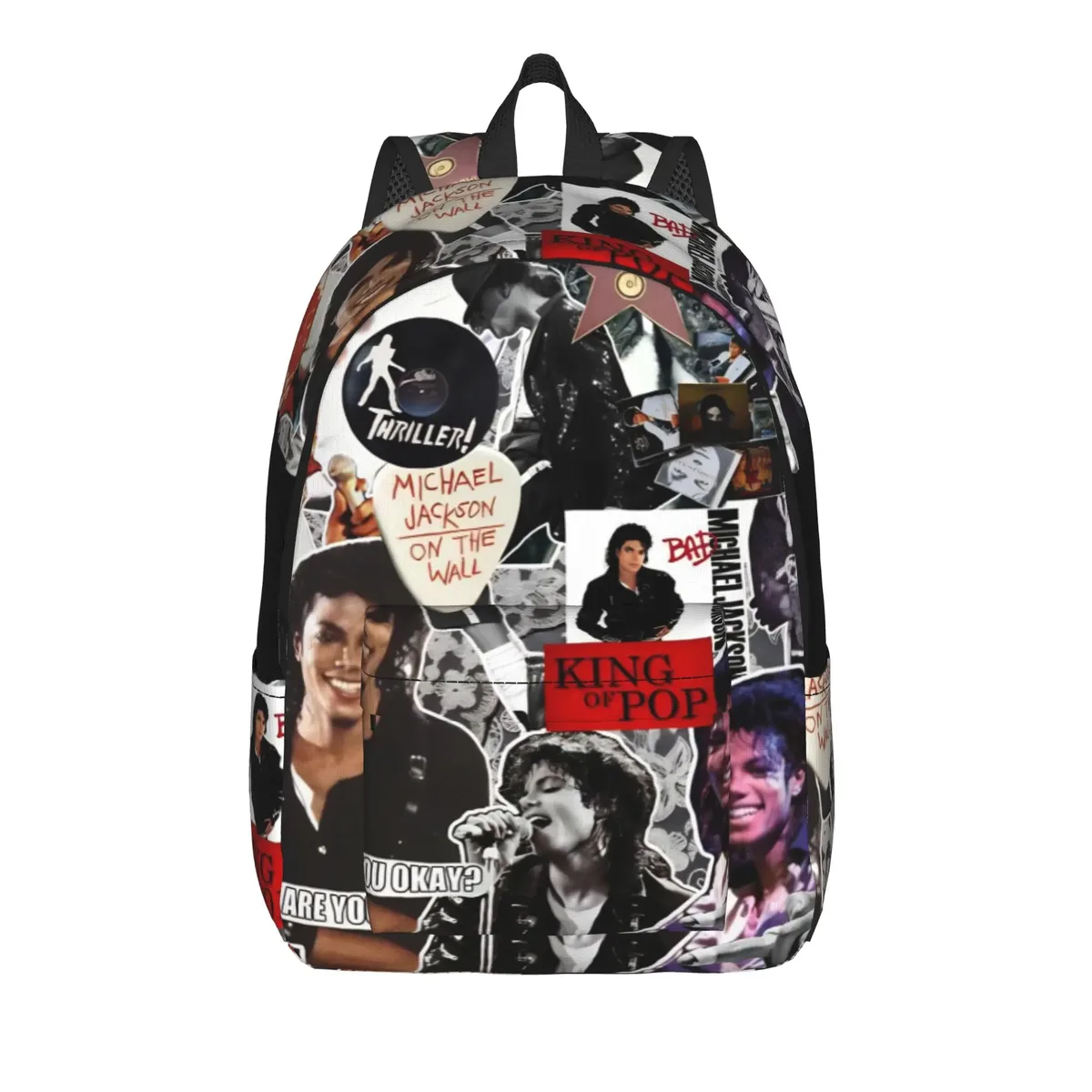 sac à dos michael jacksons musical movie 2026, sac à dos cool avec poche pour étudiants et professionnels, sac à dos pour hommes et femmes, sacs en toile pour ordinateur portable