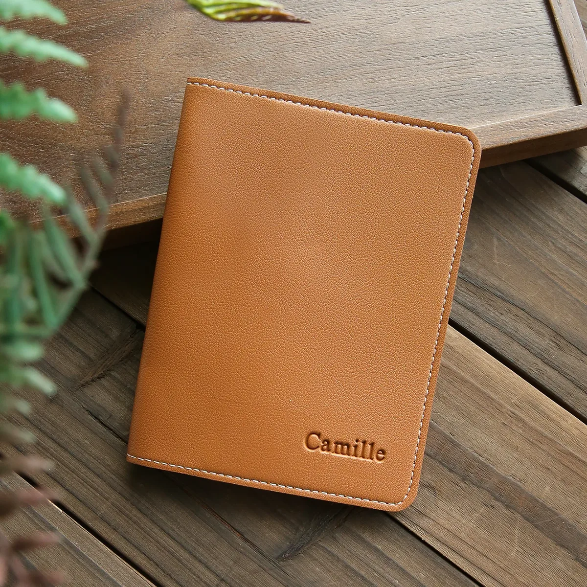 porte-passeport personnalisé avec nom, 1 pièce, en cuir, accessoires de voyage personnalisés, cadeaux faits à la main pour amis