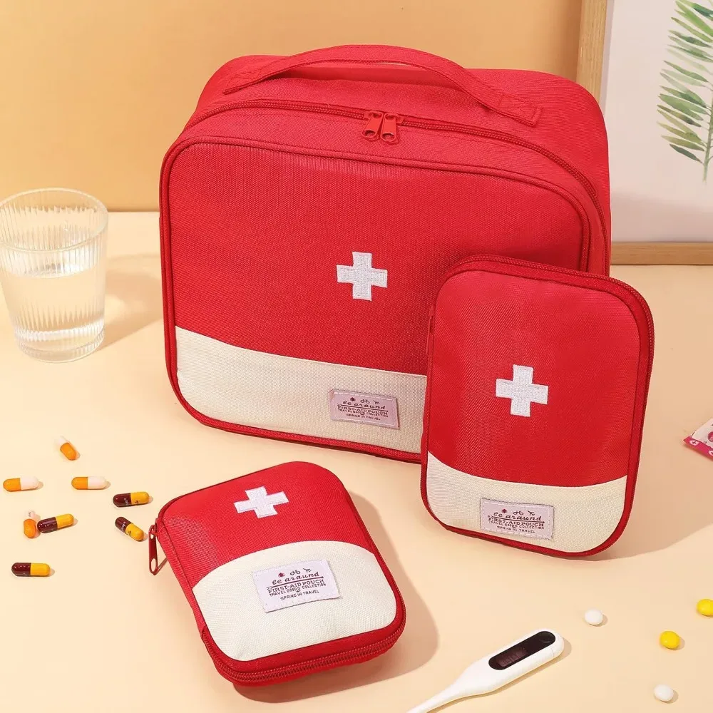 trousse médicale rouge croix blanche trousse premiere aide oxford université durable pratique voyage camping randonnée survie domestique