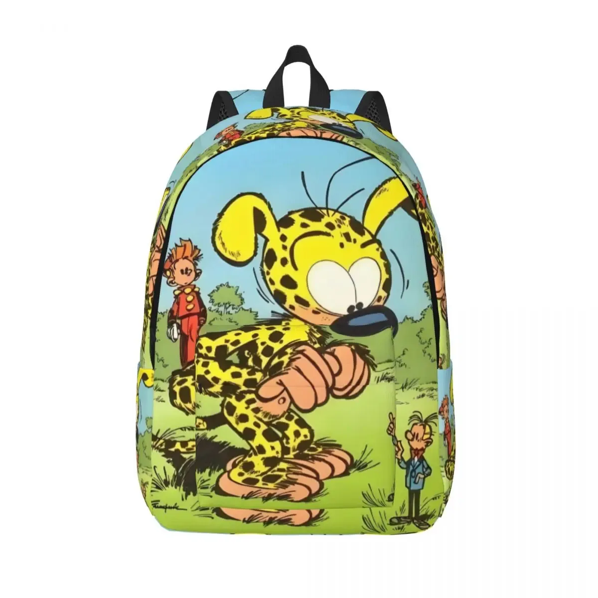 sac à dos en toile de bain familial marsupilami personnalisé pour femmes et hommes, sac à livres décontracté pour l'école et l'université, sacs de personnages de dessins animés