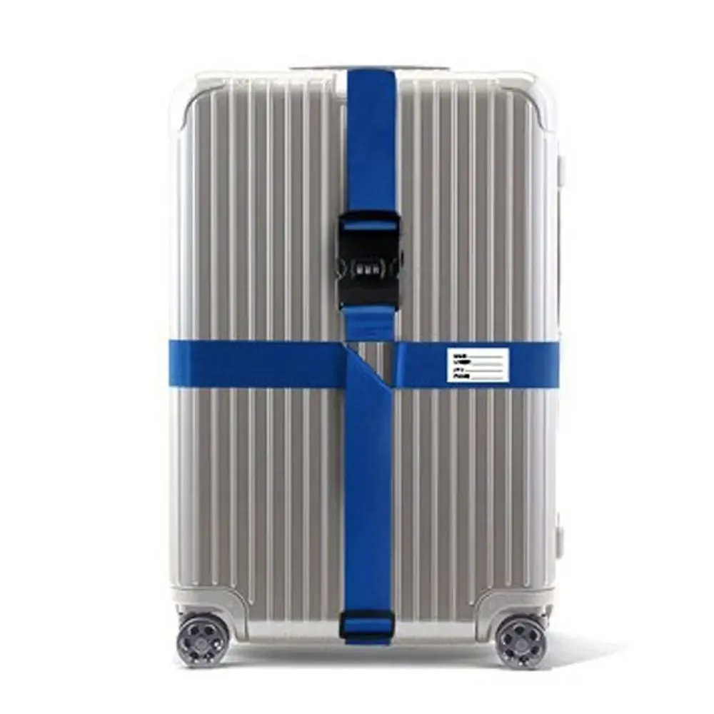 sangle de bagage de voyage réglable avec verrouillage par mot de passe, ceinture d'emballage, verrouillage sécurisé des bagages, antivol, ceinture de faisceau de bagages