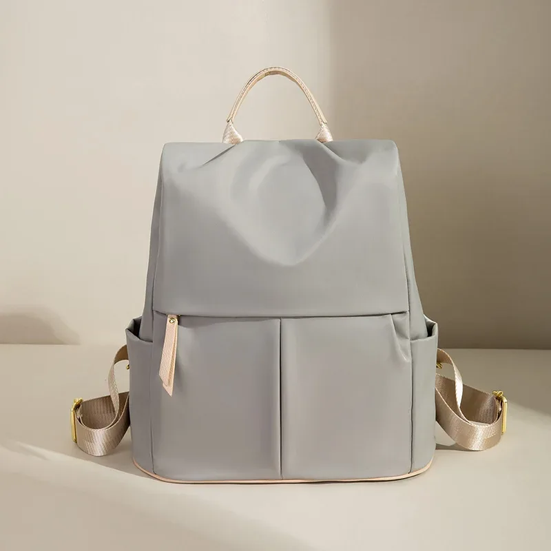sac à dos esthétique pour femmes, style décontracté, tissu oxford, sac à dos léger, design simple, mode féminine, sacs urbains