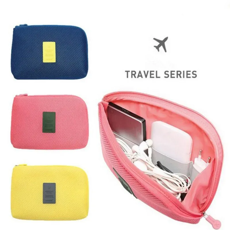 Sac de rangement portable pour accessoires de voyage, organiseur électronique USB numérique, étui pour gadgets, support de chargeur de téléphone portable