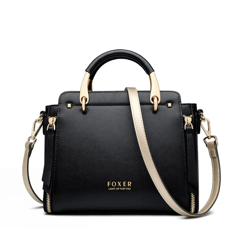 sac à bandoulière en cuir croûte foxer pour femme, sac à main élégant, nouveau sac fourre-tout grand format pour femme 2026, sac à bandoulière de luxe