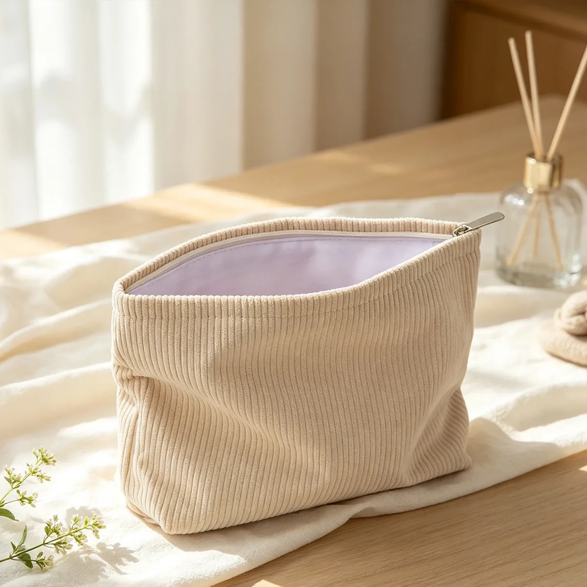 cadeaux personnalisés en velours côtelé pour demoiselles d'honneur, trousses de maquillage personnalisées avec lettres, cadeaux pour enterrement de vie de jeune fille, trousses de toilette de voyage