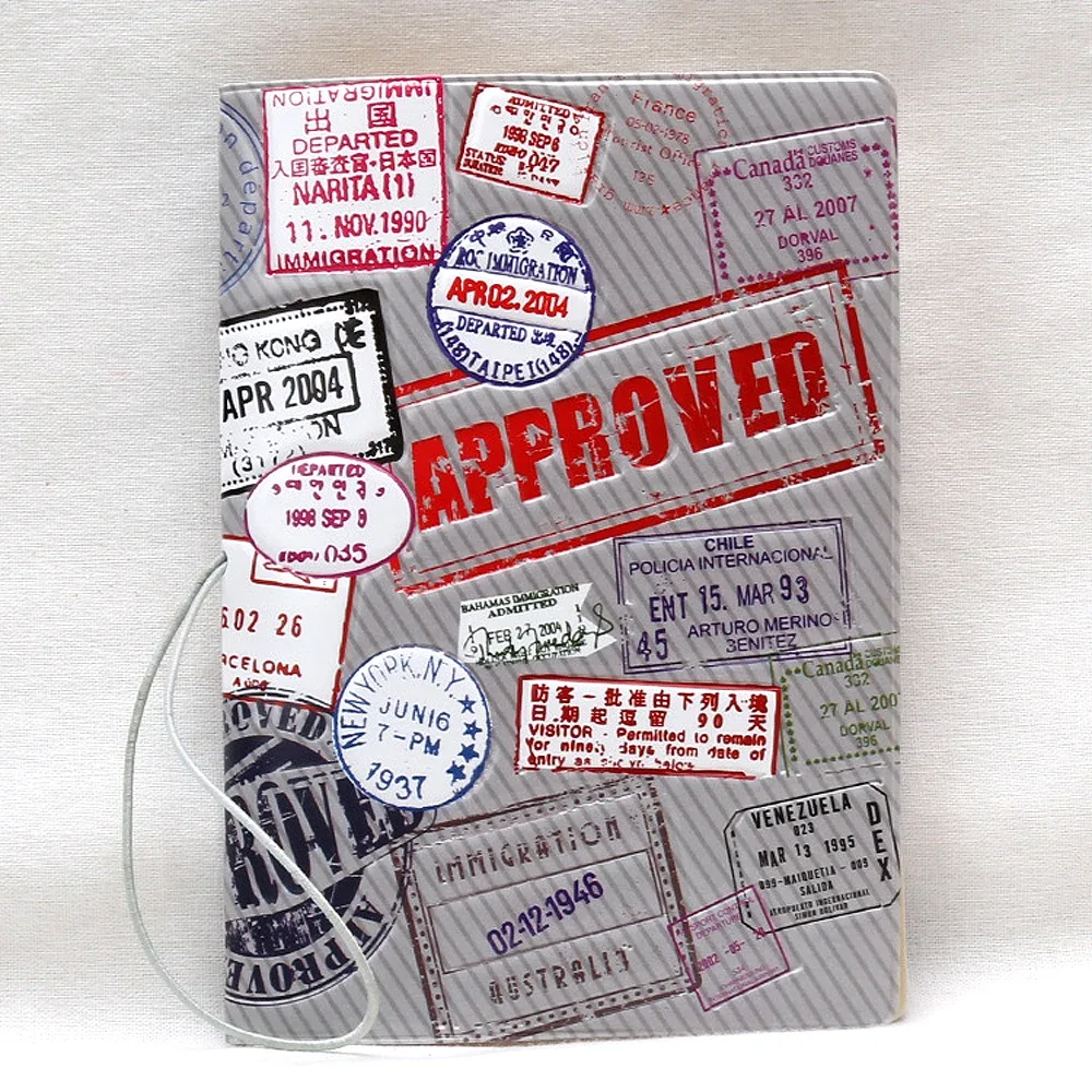 portefeuille de passeport en cuir gaufré 3d, design unique de machine de jeu rétro, couverture créative anti-perte ultra-mince, porte-passeport de voyage