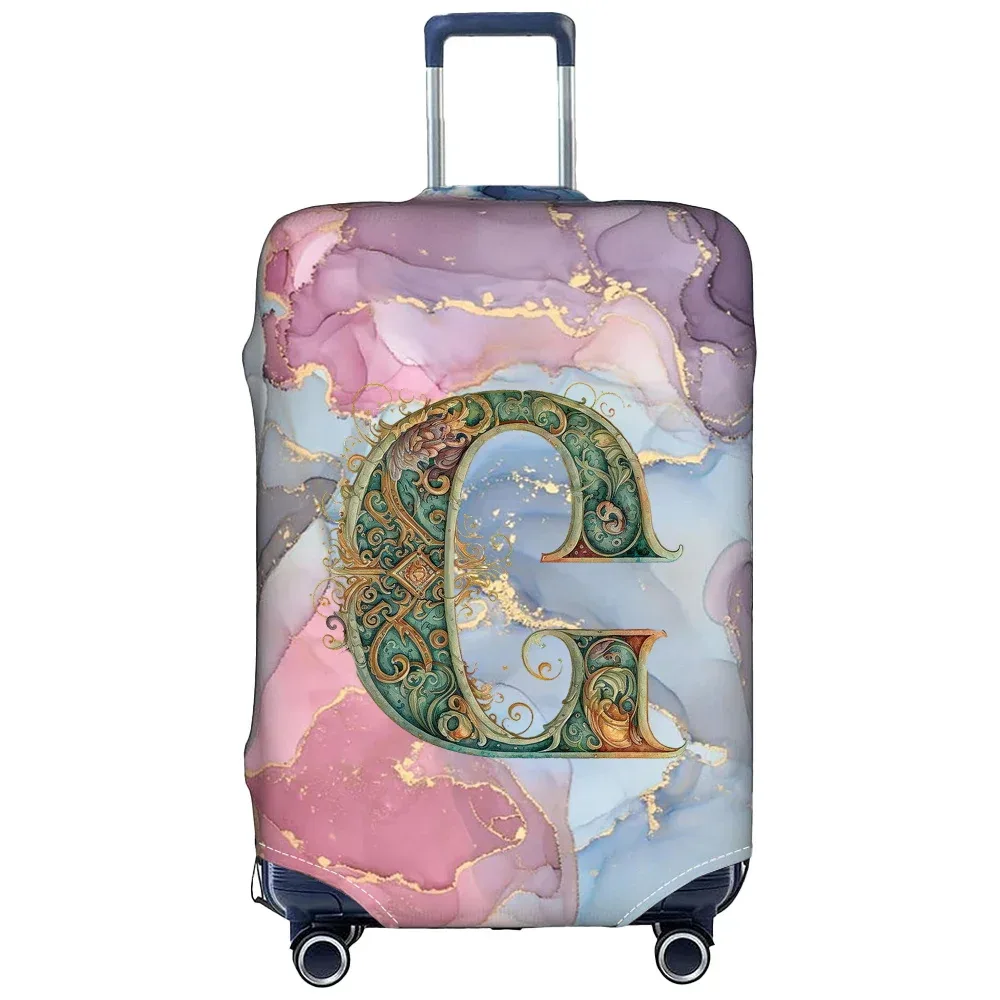 housse de protection pour bagages en tissu extensible, étui de protection pour valise série graphique, housse anti-poussière pour bagages, valise adaptée de 18 à 32 pouces