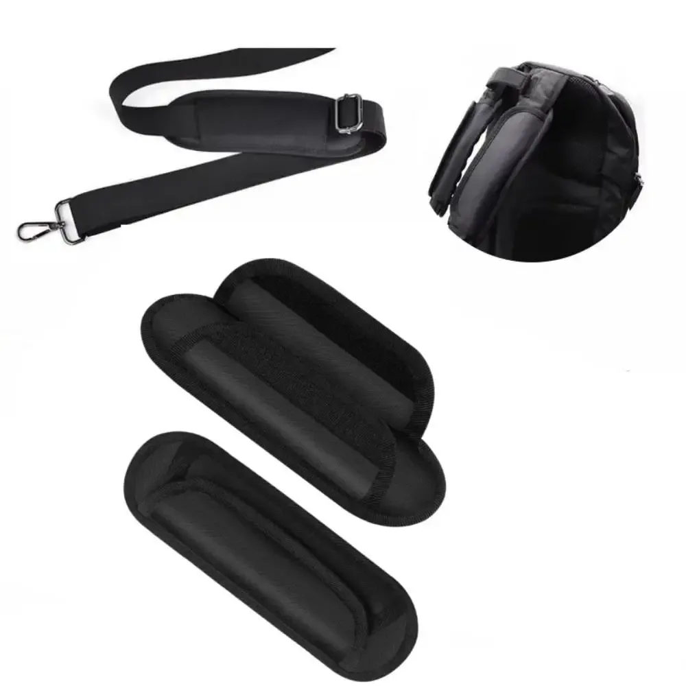 coussin protection bandoulière nylon noir voyage usage épaules sécurité souple tissu antidérapant universel respirant travail école transport ordinateur