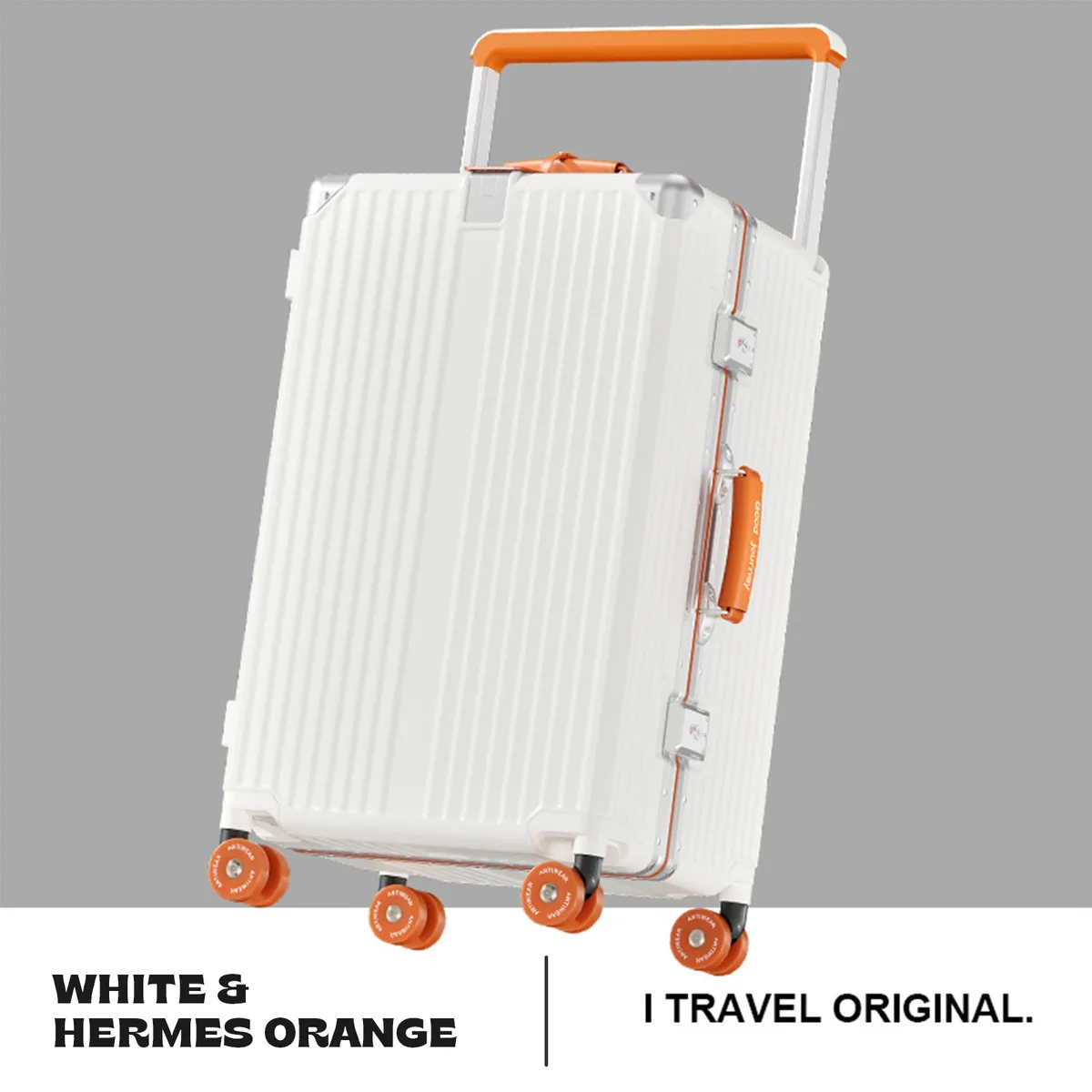 valise trolley rigide grande capacité aiweiny avec serrure tsa 3/7 séparables, roues silencieuses détachables et poignée télescopique large pour voyage