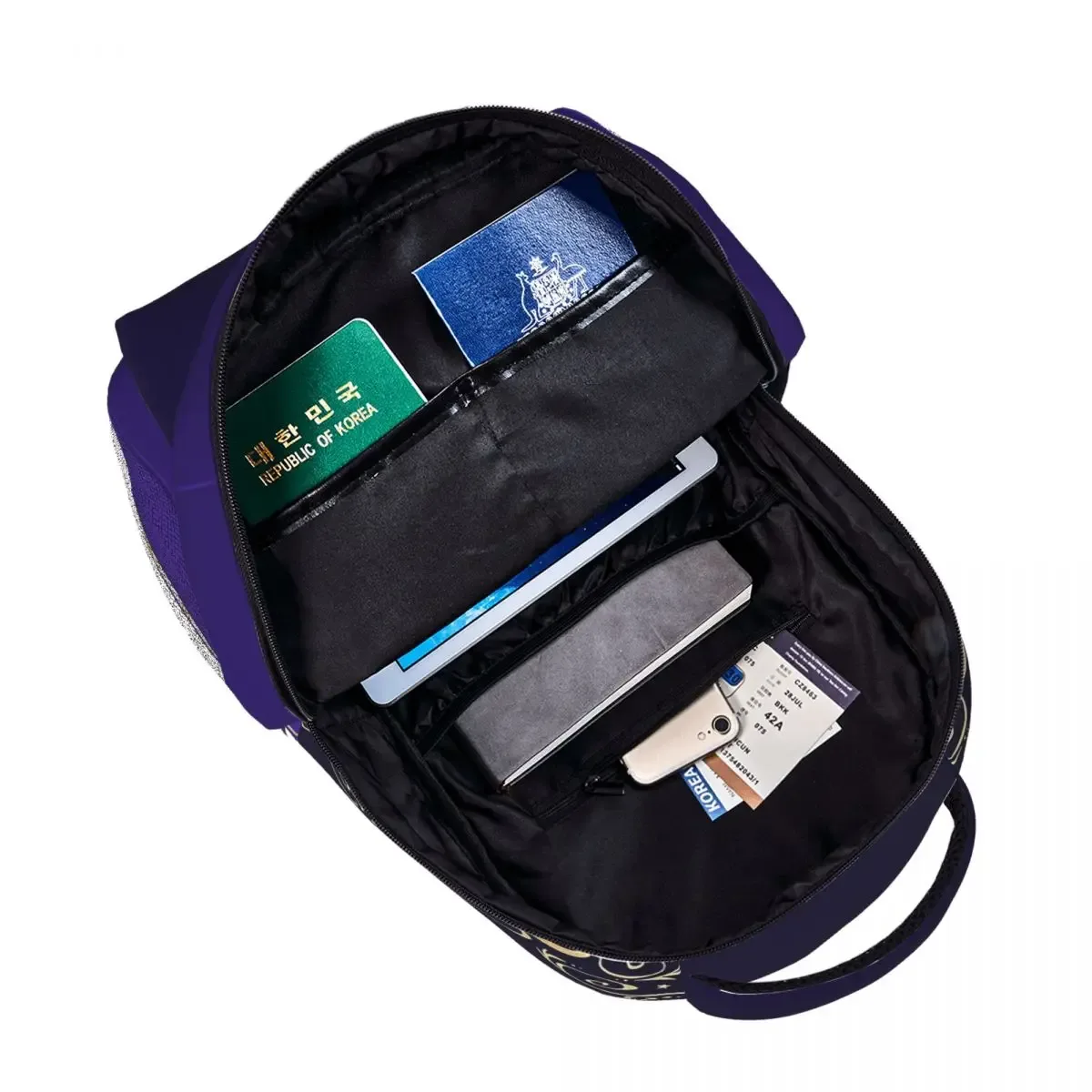 helluva boss - sac à dos stolas pour étudiants, sac d'école pour hommes et femmes, sacs en toile pour ordinateur portable 17 pouces