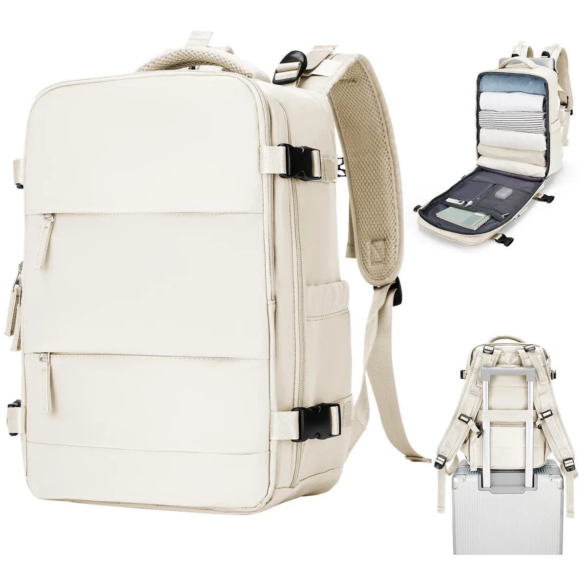sac à dos extérieur multifonction sac à dos de voyage de grande capacité pour femmes hommes, sacs à dos pour ordinateur portable, sac résistant à l'eau ryanair 40x20x25