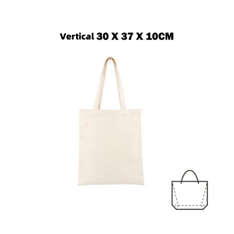 sac de courses réutilisable grande capacité pliant blanc sacs fourre-tout écologiques pliable toile épicerie sac à main pour femme sac à bandoulière