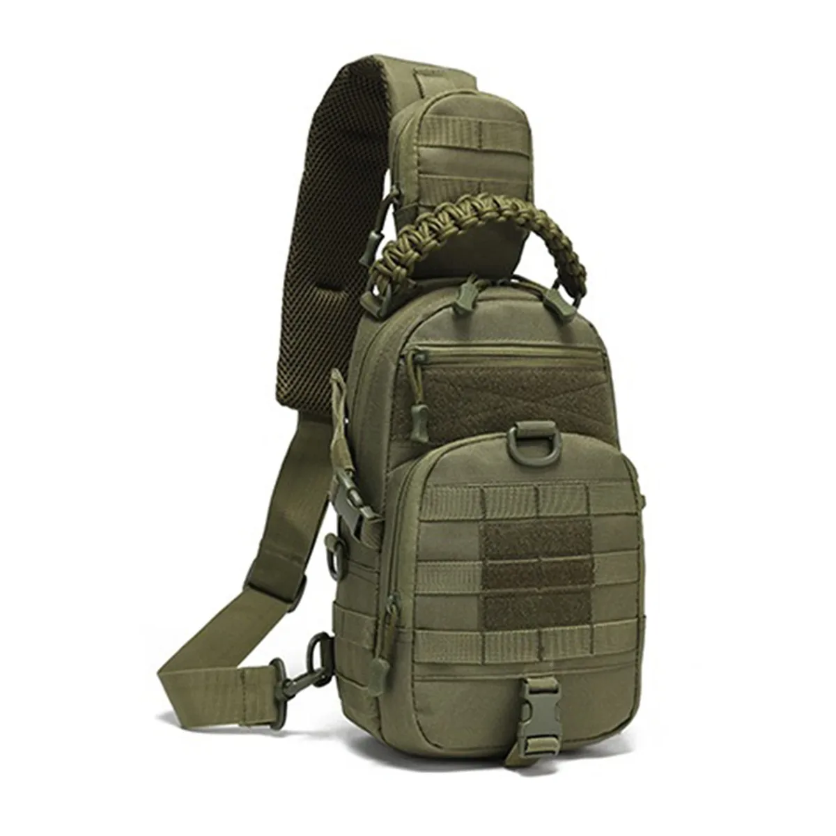 thuram – sac de poitrine de voyage, sac à bandoulière tactique pour hommes, sac à dos militaire en nylon, système molle